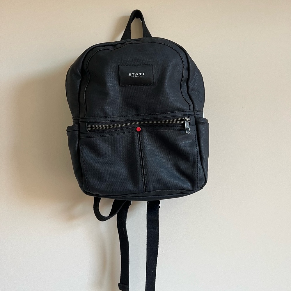 State bags black backpack